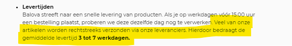 Balova.nl, valse website